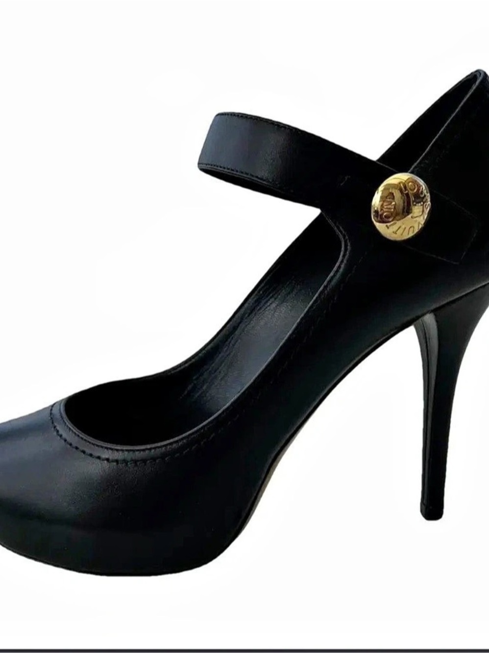 Louis Vuitton Pumps Peep Toe in Black EU 39